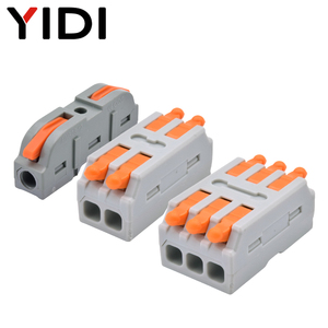 Fast Wire Quick Connector Din Rail <strong>Terminal</strong> 1 in Multiple Out <strong>Connecting</strong> <strong>Spring</strong> Clamp Compact Splice Conductor Cable <strong>Block</strong> - Product Image 4