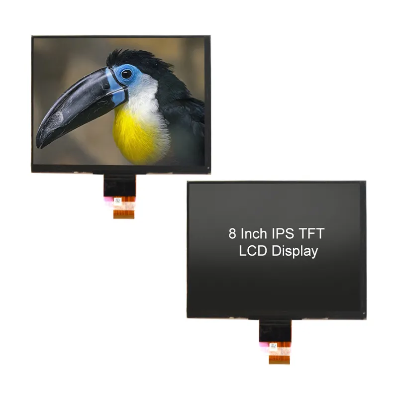 8 인치 IPS LCD 패널 1024x768 TFT LCD 화면 LVDS 인터페이스 산업 디스플레이