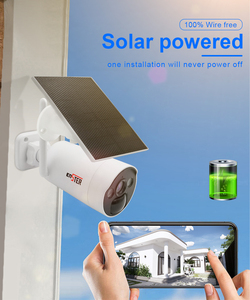 ENSTER Detección de movimiento Visión nocturna al aire libre WiFi 8 canales Panel solar Vigilancia inalámbrica Sistema de cámara CCTV de seguridad - Product Image 5