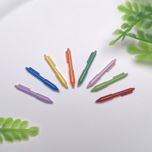 100 adet 1/12 ölçekli minyatür bebek evi tükenmez kalem çalışma odası öğrenme sahne modeli bebek aksesuarları kızlar için hediye - Product Image 4