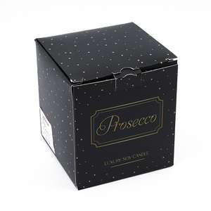 Quảng trường biểu tượng tùy chỉnh thân thiện với môi dập nổi cứng nhắc <span class=keywords><strong>Cube</strong></span> tông nến hộp quà tặng với nghiêng bản lề Nắp - Product Image 1