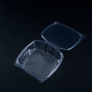 Thân thiện với môi trường và thiết kế chức năng với khóa tốt 12oz. Clear PLA/PET/rPet vuông Deli <span class=keywords><strong>container</strong></span>. - Product Image 2