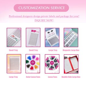 El yapımı önceden yapılmış fanlar siyah 3d gevşek Premade fanlar uzun kök 0.05 0.07 0.1 Pro yapılan hacim kirpik toplu Promade fanlar - Product Image 6