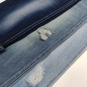 Fabrika düşük maliyetli 8 şantuk streç solmaz çevre dostu Denim kumaş kumaş kumaş kot için - Product Image 2