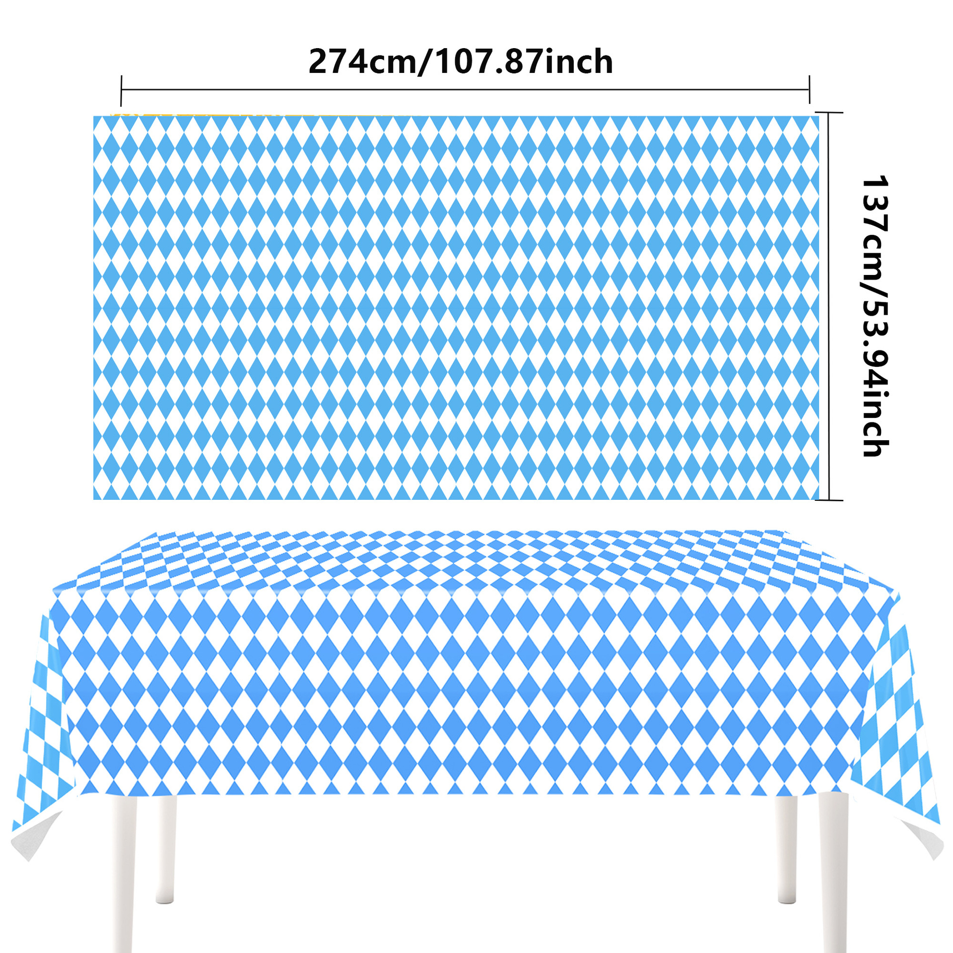 Nappe bleue-1pc (137*274cm)