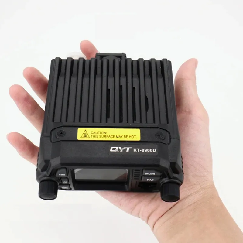 QYT KT8900D UHF VHF pemancar-penerima seluler Mini ringkas BAND ganda dengan kabel pemrograman USB KT-8900D stasiun pangkalan jarak jauh 15KM