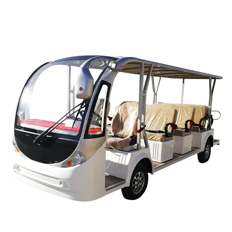 Вакуумная широкая шина электрический автобус 17 мест электрический экскурсионный автомобиль для продажи