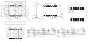 0,3 Zoll SMD Sieben-Segment-LED-Anzeige Dreifach Ziffern Dünne digitale LED 7 Segment für Korea - Product Image 3