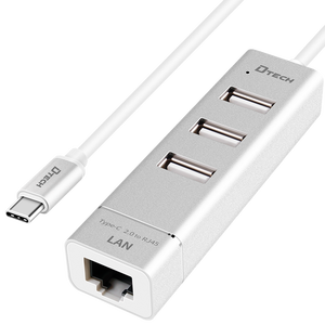 3 porte ad alta velocità 4 in 1 USB hub 2.0 adattatore per computer portatili OTG tipo C RJ45 LAN adattatore di rete usb-C hub - Product Image 6