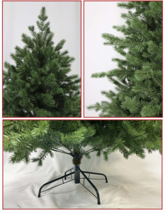 韓国スタイルのクリスマスツリー、ヒンジ付き人工フルPeクリスマスツリー、トウヒ100% PEクリスマスツリー休日の装飾 - Product Image 3