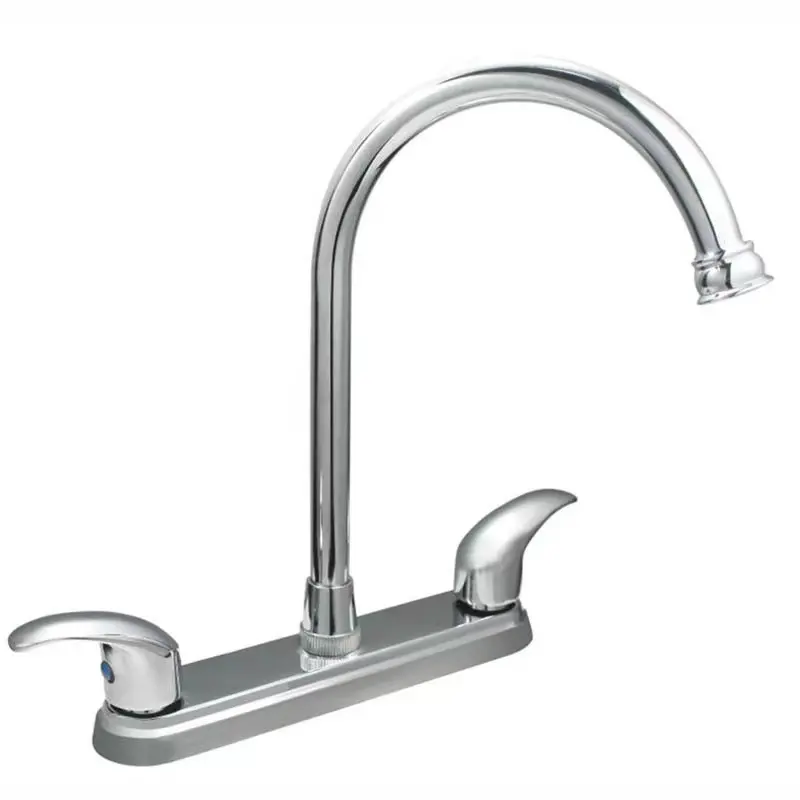 Bonne qualité luxe en alliage de zinc laiton double poignée robinet d'eau salle de bain hôtel mode style robinet de cuisine