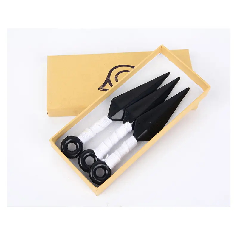 Cosplay 3 pezzi Set modello Nara Shikamaru Kunai spada armi Ninja spada a mano