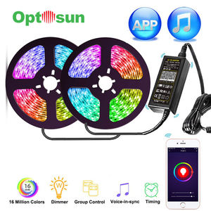 <strong>5M</strong> WIFI <strong>RGB</strong> <strong>LED</strong> Strip Color Changing Remote Control Music Rhythm IP65 Living Room Bedroom Tuya Alexa Google Smart <strong>LED</strong> Strip - Product Image 5