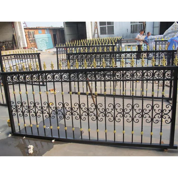 Paneles decorativos de valla de hierro forjado a la venta