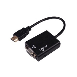 Adaptador HD MI HD macho a VGA hembra adaptador HD Ml HDTV a VGA convertidor con Cable de Audio para computadora portátil de escritorio - Product Image 2