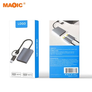 双头视频适配器转换器USB集线器类型-c USB 3.0到双HDMI集线器4k类型C USB到HDMI适配器 - Product Image 2