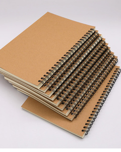 Taccuini per appunti con copertina morbida per Journal in carta Kraft alla rinfusa con rilegatura a spirale per disegnare SketchBook da disegno - Product Image 4