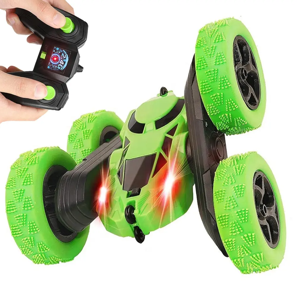 Carro De Juguete telecomando giocattolo Rc Stunt Car 360 rotolando con luci e musica doppio lato acrobazia Rc giocattoli per auto