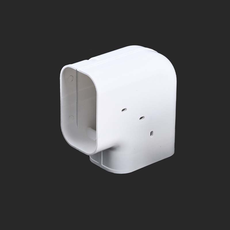 Coude horizontal blanc PC100-4