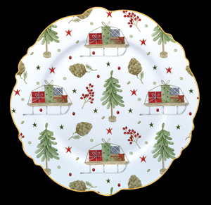 <span class=keywords><strong>Mikasa</strong></span> kỳ nghỉ truyền thống Bộ đồ ăn Sứ 7.5 ''side tấm 10.5' 'bữa ăn tối tấm - Product Image 2