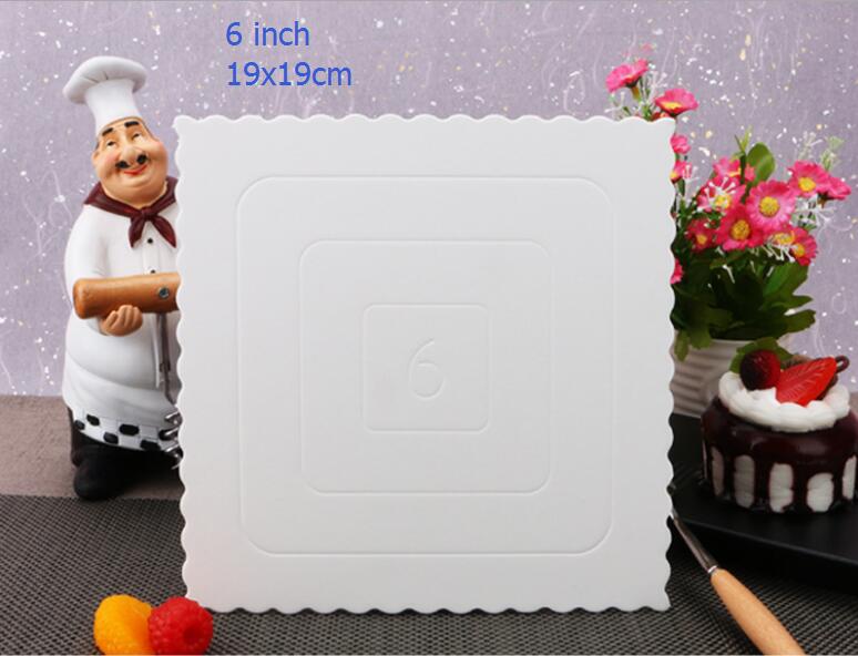 White Square 6 inch