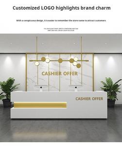 Showroom phía trước bàn làm đẹp thẩm mỹ viện bàn tiếp tân hiện đại Thiết kế bàn tiếp tân - Product Image 3