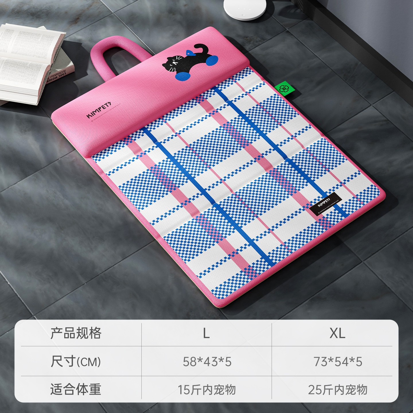 Blue double-sided pillowcase