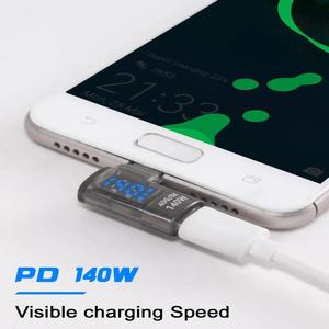 LEDディスプレイUSB C直角アダプター、2パックUSB C 90度アダプター40Gbps 140W 8K @ 60Hz、電流電圧ディスプレイテスターUSB C - Product Image 3