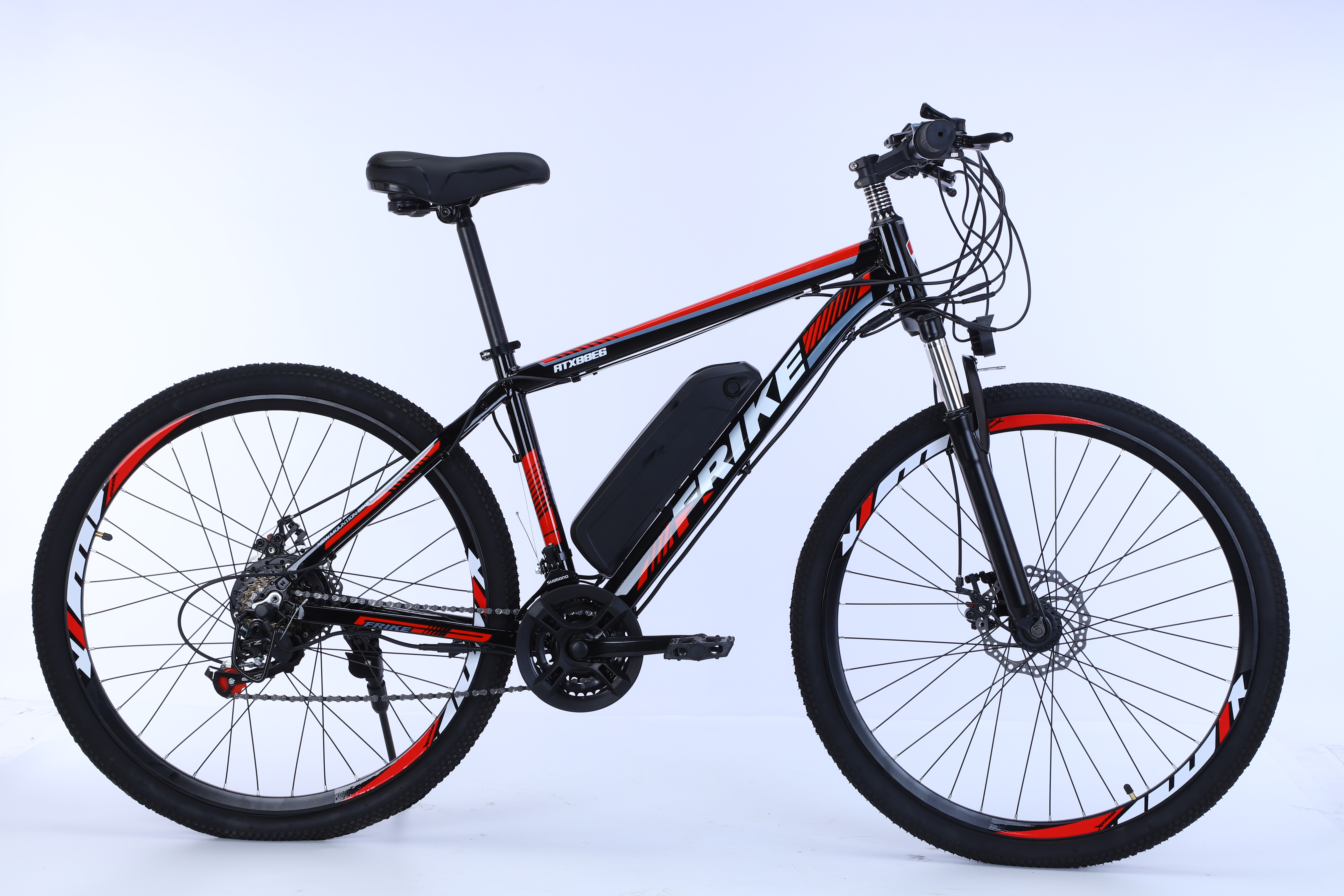 750W Red Lithium Battery Bike