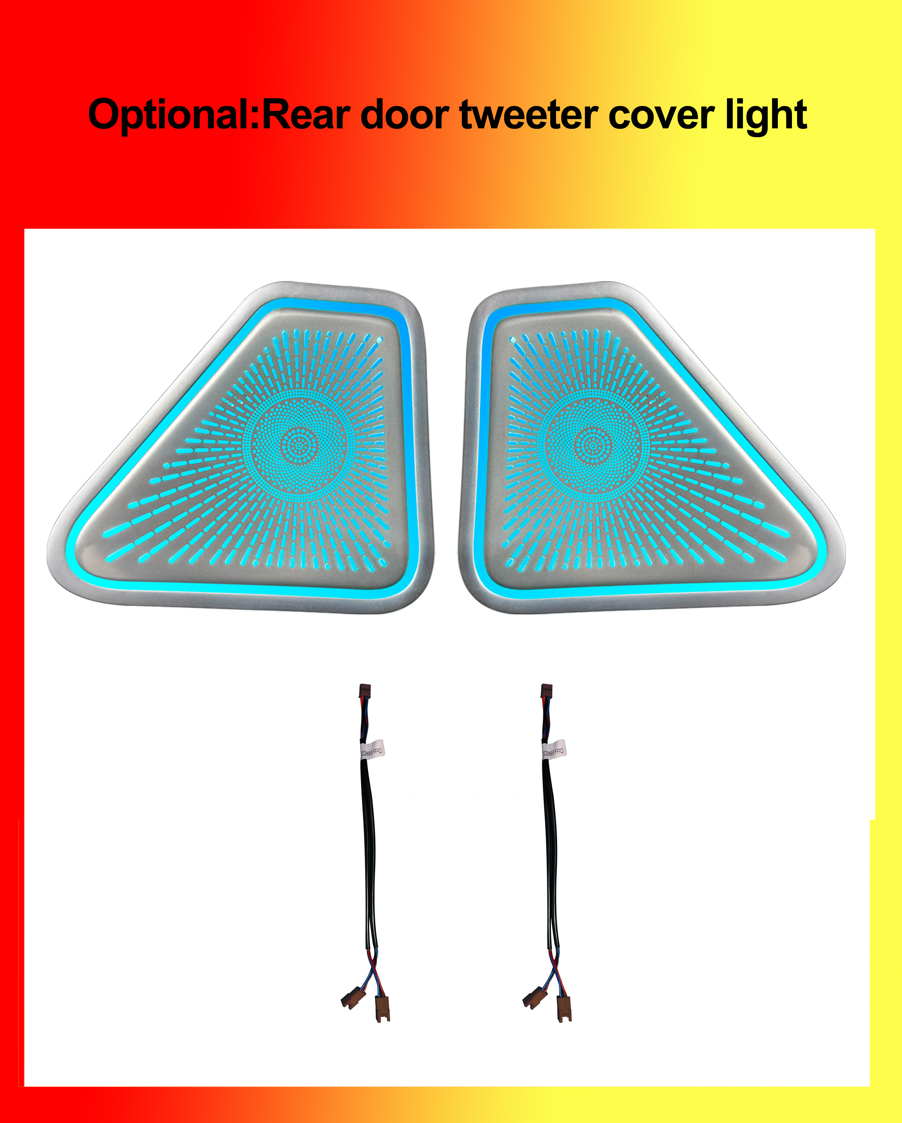 Optional:Rear door tweeter cover light