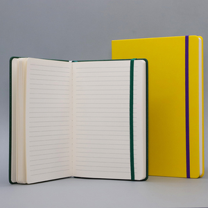 B5 Größe Gelbe Farbe Pu Leder Gepunktetes Notizbuch mit verschiedenen Farben - Product Image 1