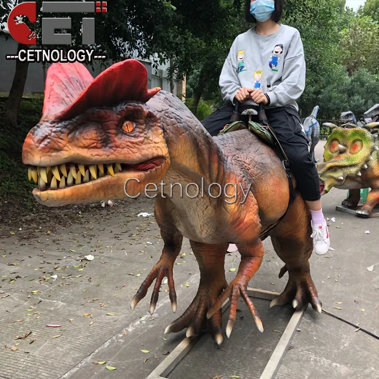 Amusement park rides equipment electric customizable dinosaur model for sale