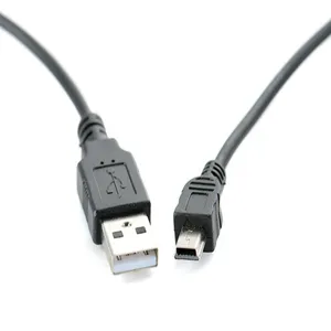 แจ็กเก็ตขนาดเล็กแบบ5PIN B ชนิด USB 2.0ตัวผู้กับ USB สายดาต้าตัวผู้แจ็คเก็ตพีวีซีชาร์จเร็ว3A ป้องกันแบบถักเปียสำหรับบันทึกการขับรถ - Product Image 4