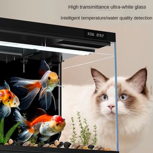 Groothandel 220V Milieuvriendelijk Smart Fish Tank Super Wit Glas Desktop <span class=keywords><strong>Aquarium</strong></span> Geïntegreerd Eco-Home Design App Controle Voor Het Leven - Product Image 4