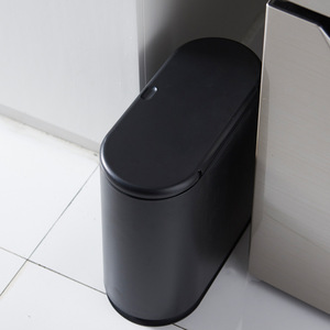 10 litros de plástico Rectangular de basura Papelera con tipo de tapa de 2,4 galones contenedor de basura Bin para cuarto de baño - Product Image 6