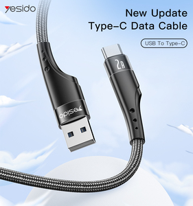 CA109 YESIDO neues Update 3 Meter Typ-C-Datenkabel USB zu Typ C unterstützt Aufladen und Datenübertragung 2A Schnellladung