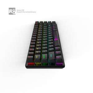 レーザー彫刻キーキャップレッドスイッチ68キーワイヤードUSBバックライト60% RGBゲーミングメカニカルキーボード工場カスタマイズ - Product Image 3