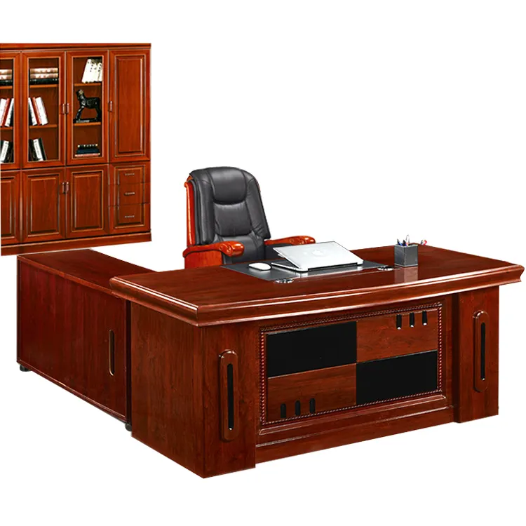 Büromöbel L-Form Büro tisch mit Erweiterung MDF Aufkleber Schreibtisch