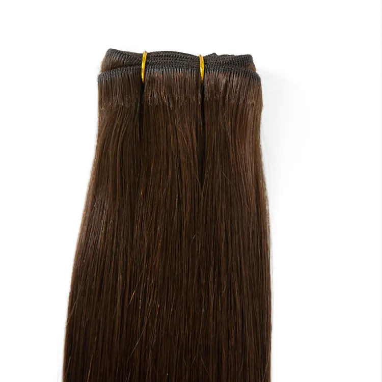 Wholesale Natural Machine Made Weft Hair 100% Chinese Virgin Human Hair Silky Straight Hair Weft Extensions