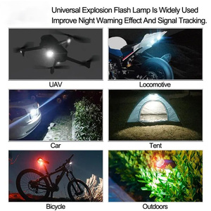 A80ไฟเตือนเครื่องบิน RC โดรนติดรถมอเตอร์ไซค์7สี, ไฟ LED อเนกประสงค์ควบคุมระยะไกลแบบไร้สาย - Product Image 6