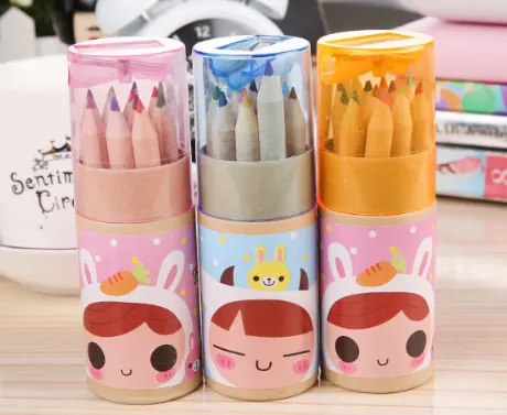 Творческие цветные карандаши в 12 видов цветов Набор карандашей