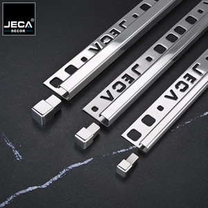 Jeca trang trí nội thất gạch <span class=keywords><strong>TRIM</strong></span> góc Kim loại hồ sơ Dải vàng Tường sàn cạnh <span class=keywords><strong>TRIM</strong></span> cho nhà hàng phòng tắm gạch trang trí - Product Image 5