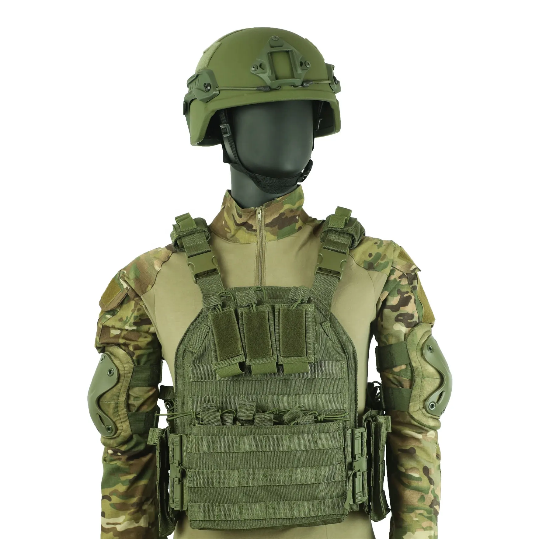 Sicurezza Camouflage Tactical Gear Molle Training Chest Hanging Plate Carrier gilet tattico