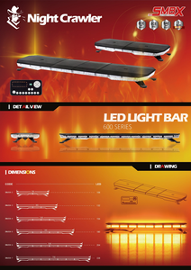 <strong>12</strong>-<strong>24v</strong> <strong>Led</strong> Full Size Emergency Warning Light Bar for Vehicles 46&quot; 51 Flash Patterns - Product Image 5