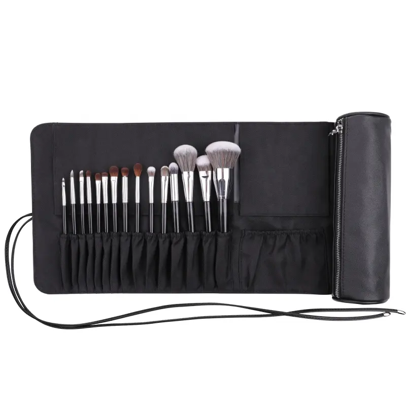 Ydini 15Pcs Premium Make-Up Borstel Set Met Tas Speciaal Ontwerp Kan High-End Make-Up Borstelsets Staan