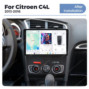 DUDUAUTOカーラジオマルチメディアプレーヤーナビゲーションGPSステレオオートラジオカープレイAUTOAndroid13 For <span class=keywords><strong>Citroen</strong></span> C4 C4L <span class=keywords><strong>DS4</strong></span> 2013 - 2017