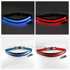 Hi Vis Supply Fluorescent Elastic Waterproof USB Chargeable <strong>LED</strong> <strong>Reflective</strong> Running Waist Belt for Cycling Outdoor Safety Warning - Product Image 3