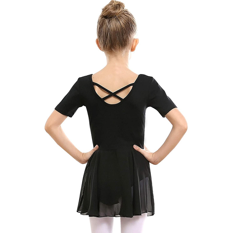 Black Girl Dance Dress Ballet Tutu Skirt Leotard