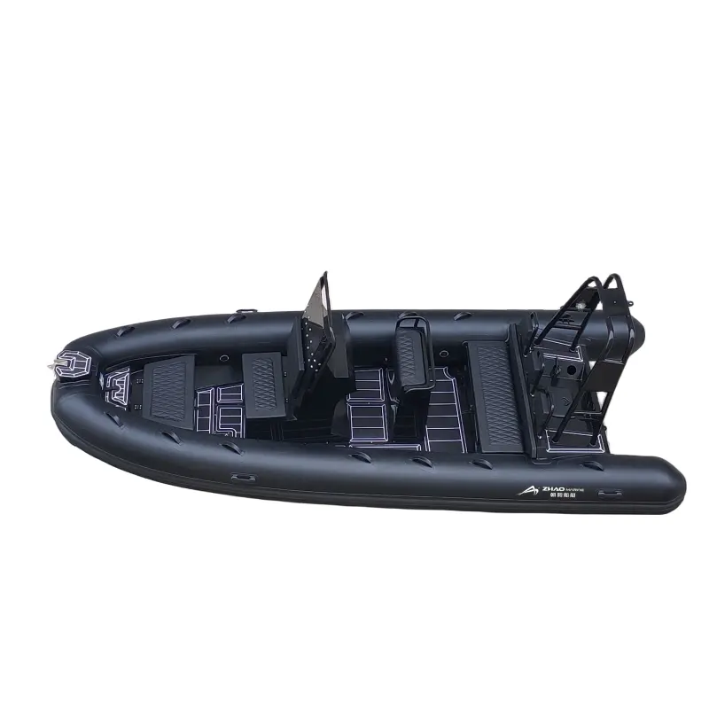 5.6m sang trọng nhôm hull 560 PVC hoặc hypalon chèo thuyền Inflatable thuyền sườn