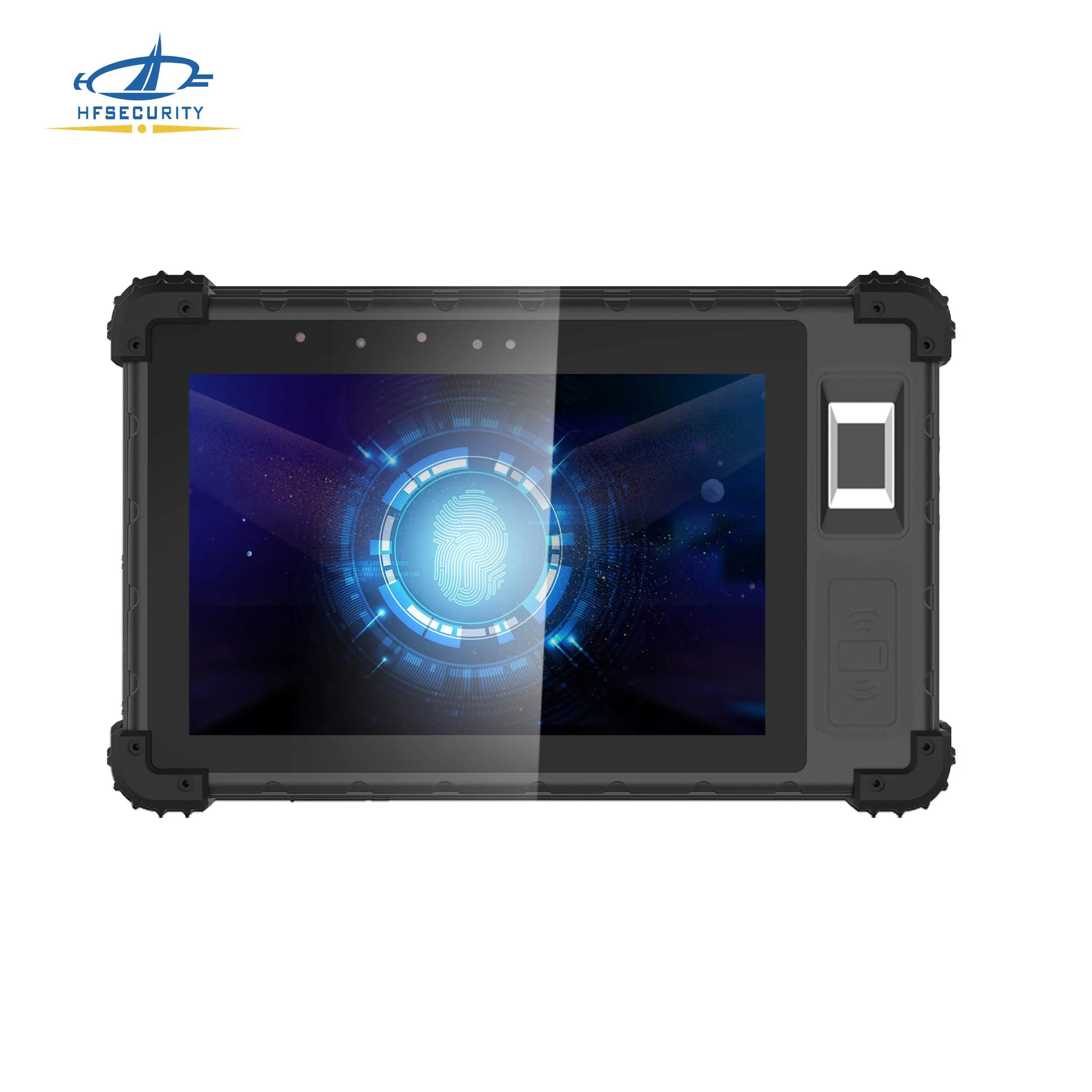 HFSecurity FP08 Escáner de Iris Biométrico Personalizado de Fábrica OCR MRZ Escáner de Código de Barras Industrial Android Rugged Tablet